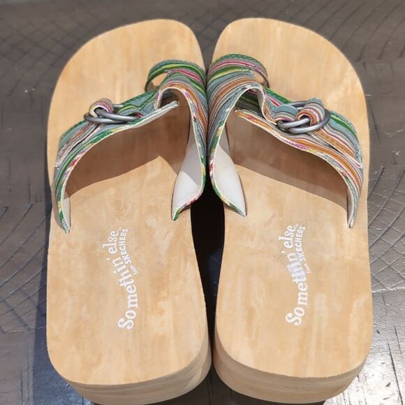 Y2K Skechers Canvas Clog Sandals Something Else Sz 7 - Picture 7 of 10